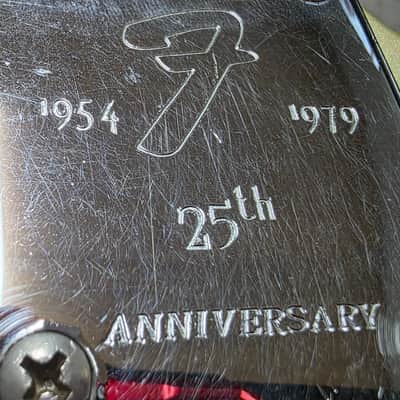 1979 Fender Stratocaster 25th Anniversary Porsche Inca Silver over Huffy Olympic White Relic Vintage 70s American USA Strat Electric Guitar Special Limited Edition Model FSR Heavy Road Worn Aged image 4
