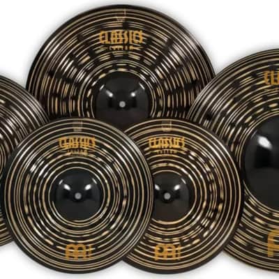 Meinl Classics Custom Dark Expanded Cymbal Pack w/ 14" Heavy Dark Hi-Hats, 16" Heavy Dark Crash, 18" Heavy Dark Crash, 20" Heavy Dark Ride Cymbals image 2