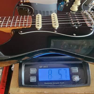 Fender Partscaster strat MIM HSS 2019/90s locking tuners - black/maple image 20