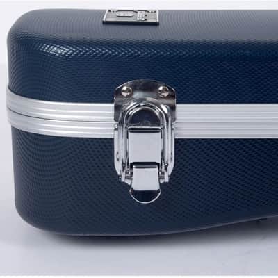 Crossrock F Body Mandolin Sturdy Hard Case with Backpack Straps  ABS Molded Hardshell CRA860MFBL image 3