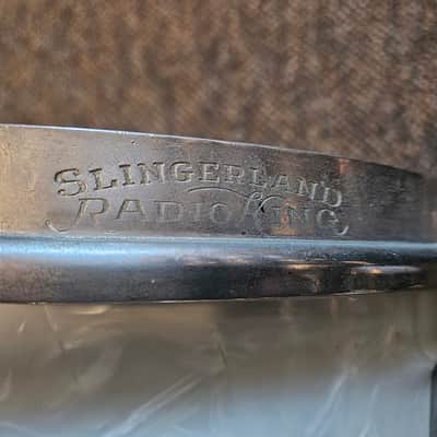 Slingerland Super Krupa Radio King 50's era White Marine Pearl image 11