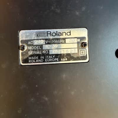 Roland E-30 61-Key Intelligent Synthesizer 1989 - Black image 4