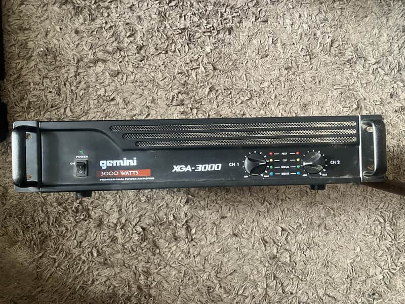 Gemini XGA-3000 Professional 3000-Watt Power Amplifier 2010s - Black image 1