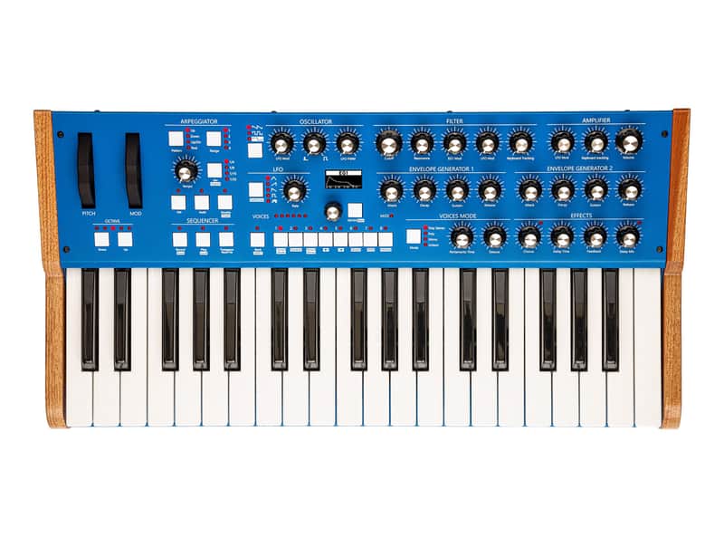 GS Music Bree6 Keyboard 37 Analog Polyphonic Synthesizer (Blue) [DEMO] image 1