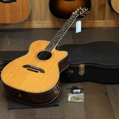 2002 Alvarez WY-80 Brazillian Rosewood 80th Anniversary Acoustic Guitar Natural + OHSC