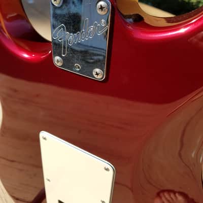 Rare & Limited Lace Sensor Fender  Deluxe American Standard Stratocaster 1989 Red w/ Gig Bag image 9