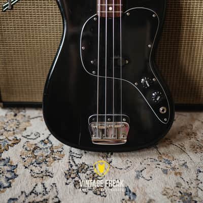 Fender Musicmaster Bass 1978 Custom Black image 2