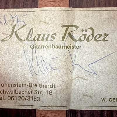 Klaus Roder Gypsy Jazz Guitar 1974 - hand made 50 year old German Gypsy Jazz Guitar ! image 14