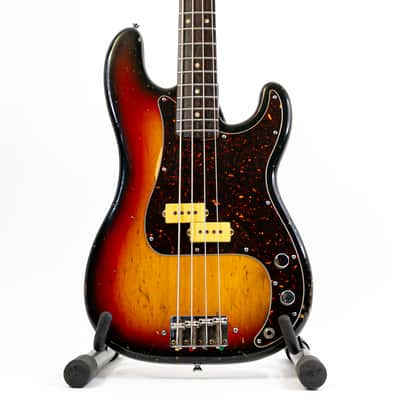 1971 Fender Precision Bass “B” Nut Width Tobacco Sunburst w/ Vintage DiMarzio Pickup, OG Hard Case image 1