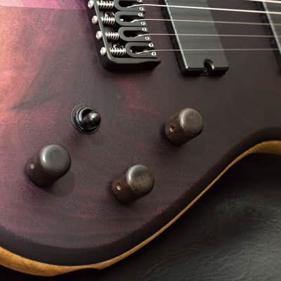 LAB Guitars Custom 7 String 2024 - Black Cherry Fade image 15