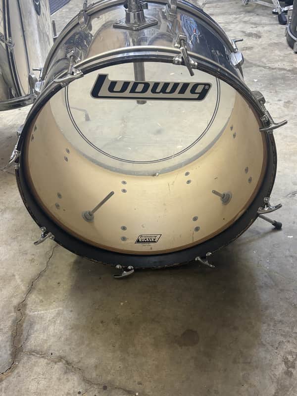 Ludwig Rockers USA 4-Piece Drum Shell Pack – Mirror Chrome Finish image 1