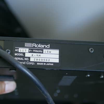 Roland R-8M Total Percussion Sound Module 1980s - Black with SN-R8-02 Jazz Brush Card, SN-R8-04 Electronic Card, SN-R8-10 Dance Card image 3