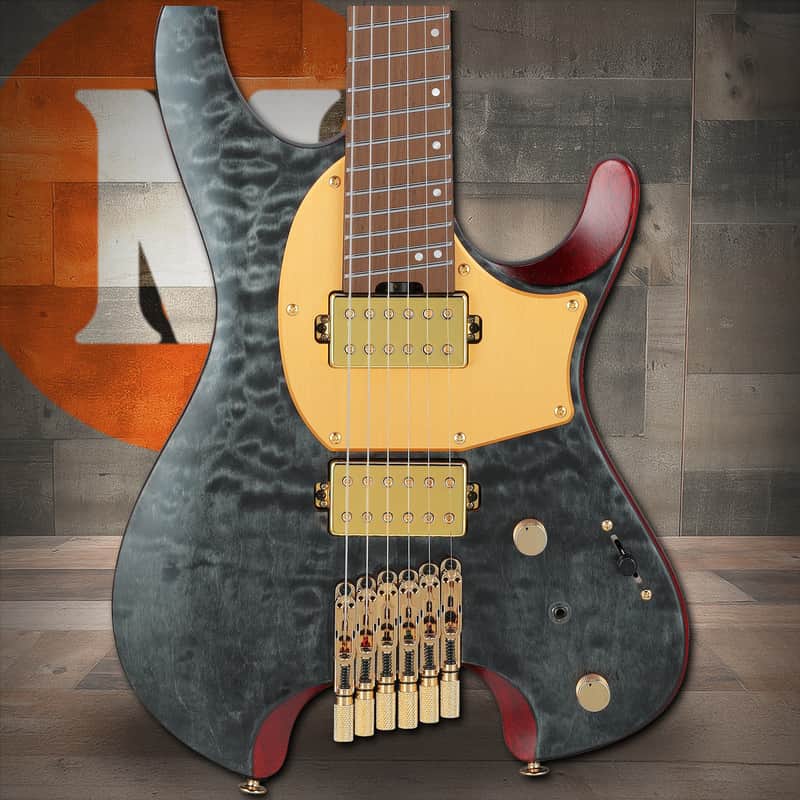 Ibanez Manuel Gardner Fernandes Signature 6 String Electric Guitar w/Bag - Obsidian Black Low Gloss (MGFM10OBL) image 1