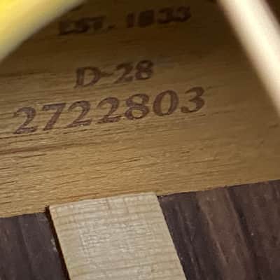 2023 Martin D-28 Acoustic Guitar Natural Rosewood USA w/ Original Hard Case image 15