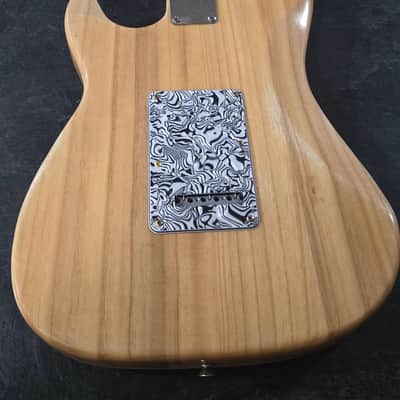 Custom Stratocaster Style Electric Guitar Moto- Pearloid Top And Gold Hardware image 14