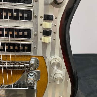 Vintage Silvertone Model 759 1437 Teisco 1960's Sunburst Electric Guitar Made in Japan Guitar image 11