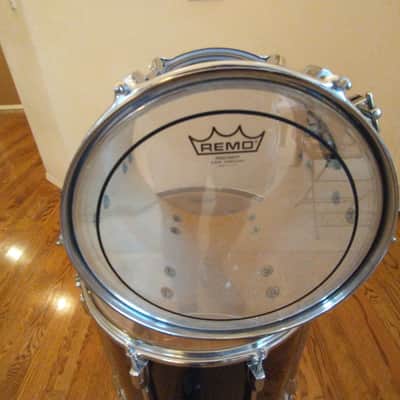 Pearl Export 13 round x 11 rack tom gloss black mint condition image 7