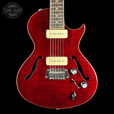 Used Epiphone Blues Hawk Deluxe Trans Red w/soft case TSU25232 image 1