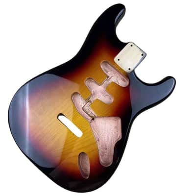 Alder Wood Guitar Stratocaster Strat Style Body in Sunburst Finish image 3