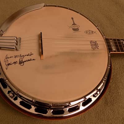 1970’s IBANEZ Artist 591 Wreath 5-String Banjo with Drop D Tuners and Hard Shell Case image 2
