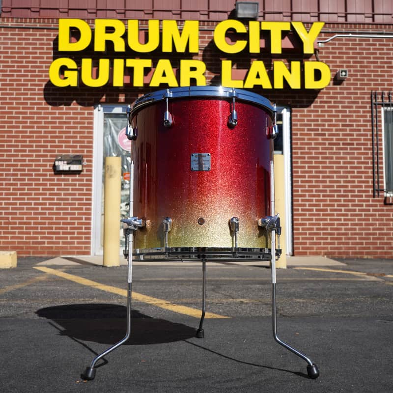 Yamaha/Japan AFT516 Maple Custom Absolute 16x16" Maple Floor Tom - Apple Sparkle Fade Lqr. image 1