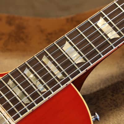 Lefty! 2024 Gibson Custom Shop '58 Reissue Les Paul Standard Electric Guitar Faded Cherry Sunburst + COA OHSC image 8