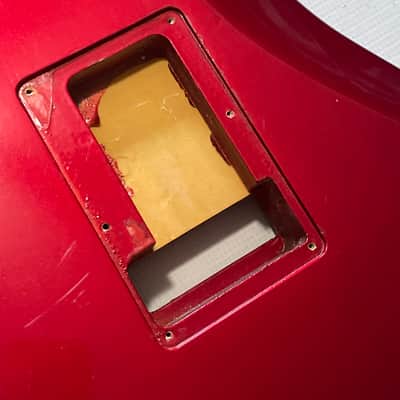 1983-84 Japan ESP Kramer Pacer Deluxe Globe Series Candy Apple Red Semi Loaded Guitar Body Floyd Ready image 19