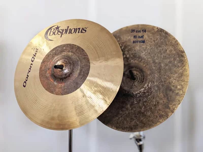 NEW Bosphorus 14" Doron Giat hi-hats (846/1050g) with video sound file image 1