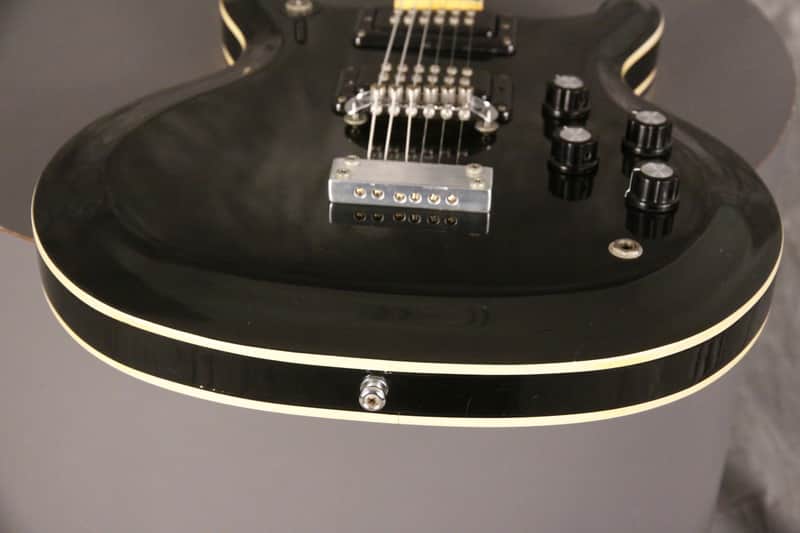 Acoustic Black Widow made by Mosrite 1973 Black | Reverb
