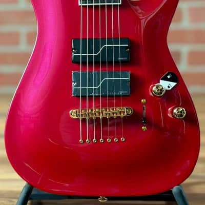 ESP LTD SC-607B Stephen Carpenter Signature 7-string Baritone Electric Guitar - Magenta image 2