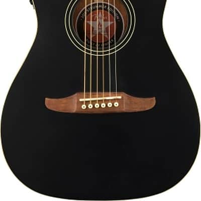 Fender Joe Strummer Campfire Acoustic Electric Guitar. Walnut Fingerboard, Matte Black image 2