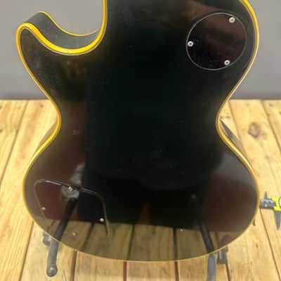 1972 Gibson Les Paul Custom Black Solid Body Electric Guitar image 5