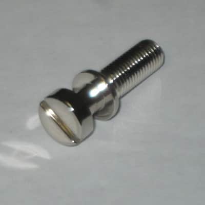 one pair of rarely handled, near A+ genuine Gibson Nickel STUDS, also called Mounting Pieces (NO anchors) for PTTP-015 Nickel Stop Bar Tail piece (Stop Bar Tailpiece NOT included) nickel finish (ninc alloy metal) image 24