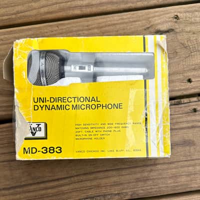 Vanco dynamic microphone MD-383 80’s - Silver image 1