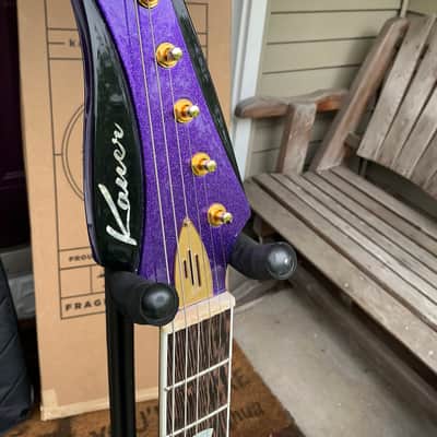 Kauer Banshee - Deep Purple Flake with White Racing Stripes image 12