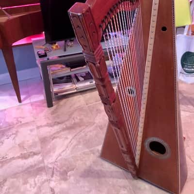 Peruvian harp made by local craftsmen Lima-local craftsmen luthier 1970 - Gloss image 4