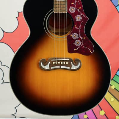 Epiphone J-200 Acoustic Guitar - Aged Vintage Sunburst Gloss image 2