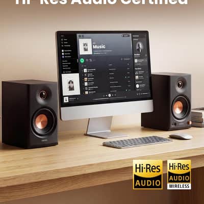 Edifier MR4.5 Bi-Amped Studio Monitor, 80W RMS Bookshelf Speakers - Black image 5