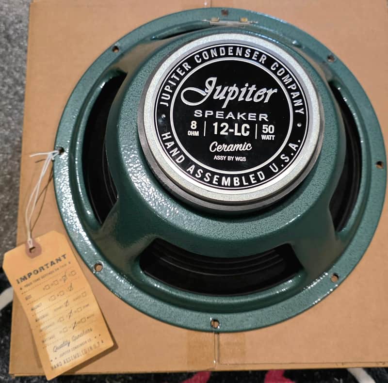 Jupiter 12-LC 50-watt 12" 8 ohm Speaker - Basically New 50w image 1