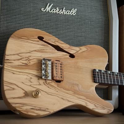 Suwak Custom Guitars Thinline T "Jr." Natural Esche & Olive Body, Korina Hals, Ebenholz Griffbrett uvm. 2026 - Natural image 23