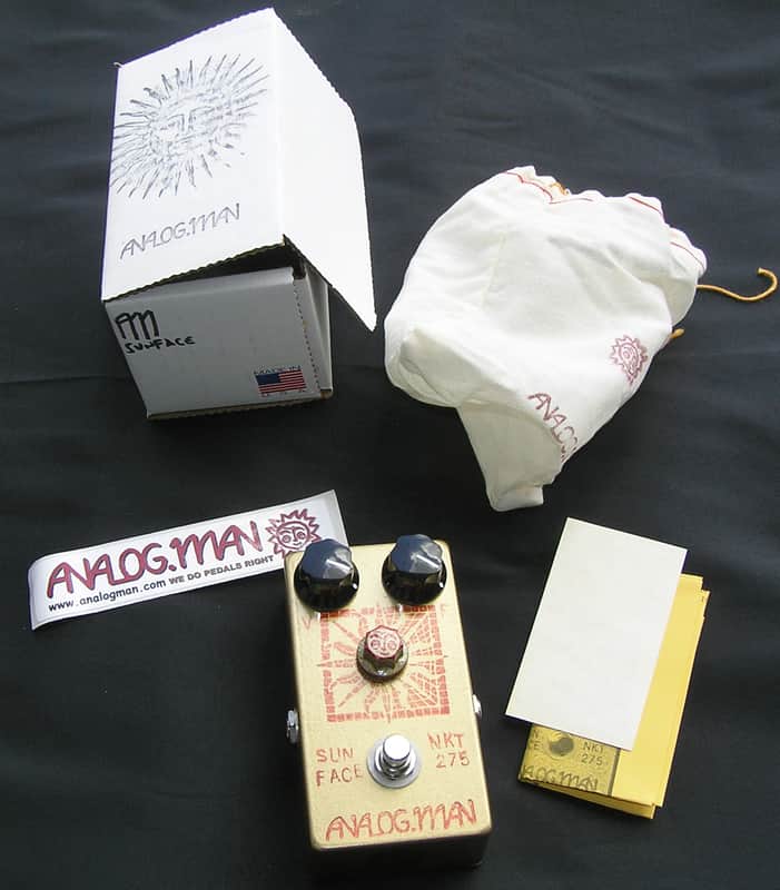 2006 Analog Man Sunface White Dot NKT 275 Germanium Sun Dial Gold image 1