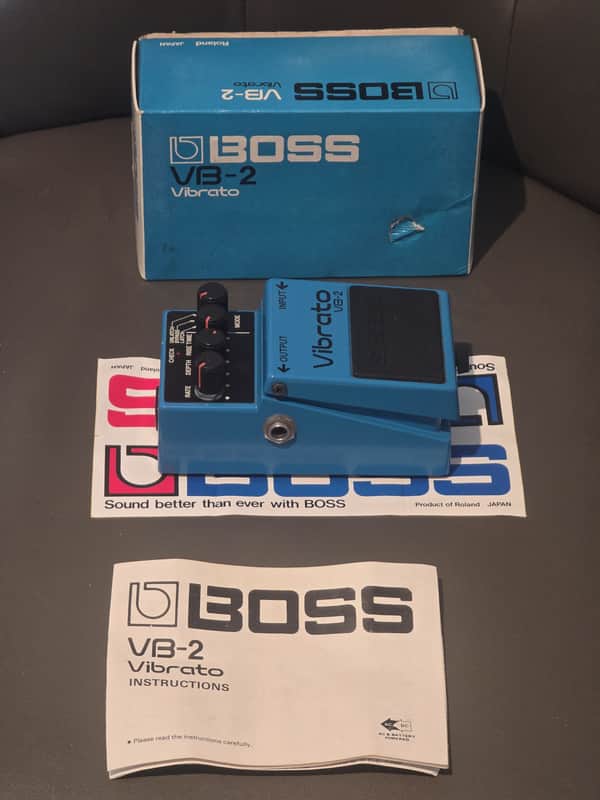Boss VB-2 Vibrato (First Year) Sept 1982 MIJ Box Manual image 1