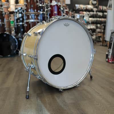 Pre-Owned Pearl 14x24" Wood-Fiberglass Bass Drum (Gold Satin Wrap) image 3