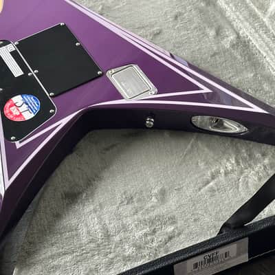 ESP Custom Alexi Laiho HEXED Purple Fade with Pinstripes Mint & Complete image 10