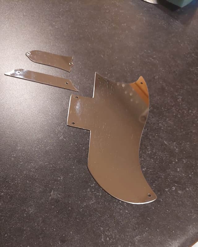 Gibson SG stainless Pickguard, Truss rod and Tenon covers image 1