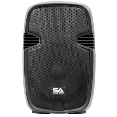 PAIO15 - Active 15 Inch PA Speaker System - Bluetooth, Wireless Mic, Speaker Stands and Cables image 3