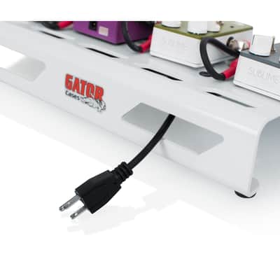 Gator Cases GPB-LAK-WH Small White Aluminum Guitar Bass Pedal Board w Carry Bag image 10