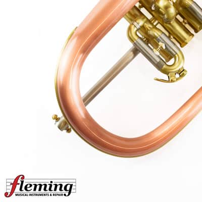 Schilke 1041FLC-L Professional Flugelhorn - Brushed Lacquer with Copper Bell image 5