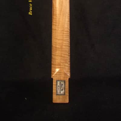 Handcrafted Electric Guitar Replacement TELE Neck, Solid Curly Maple, CowBoy Inlay, Bruce Wei GN-2117 image 4
