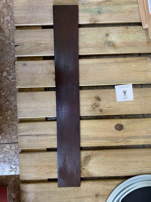 General Vintage Tone  Dalbergia Spruceana Brazilian rosewood 70 years old guitar fingerboard number 20 1950 Wood image 1